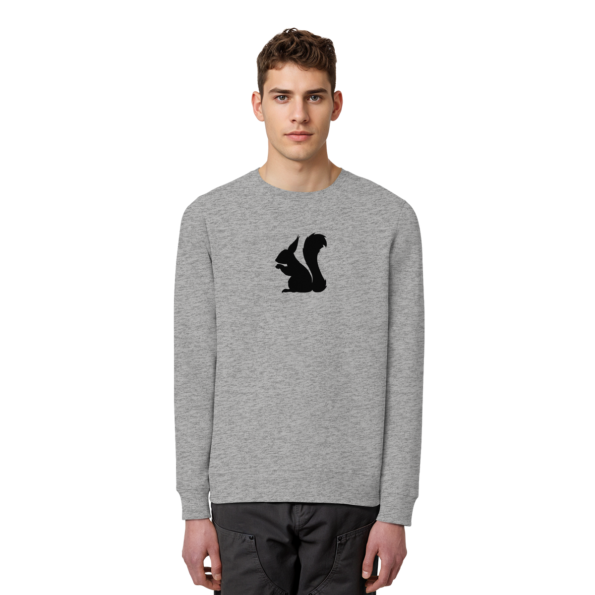 Eichhörnchen Silhouette - Organic Basic Unisex Sweatshirt