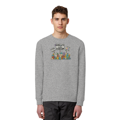 Demo-Katzen gegen Faschismus und für Vielfalt - Organic Basic Unisex Sweatshirt