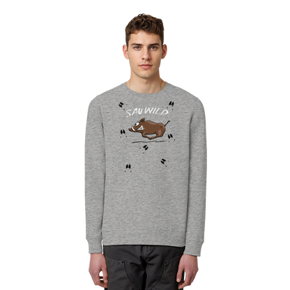 Sauwild wilde Sau | Wildschwein Keiler - Organic Basic Unisex Sweatshirt