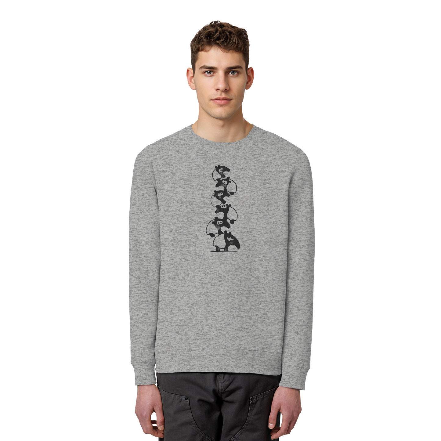 Lustiger Haufen aus Schabracken-Tapiren - Organic Basic Unisex Sweatshirt