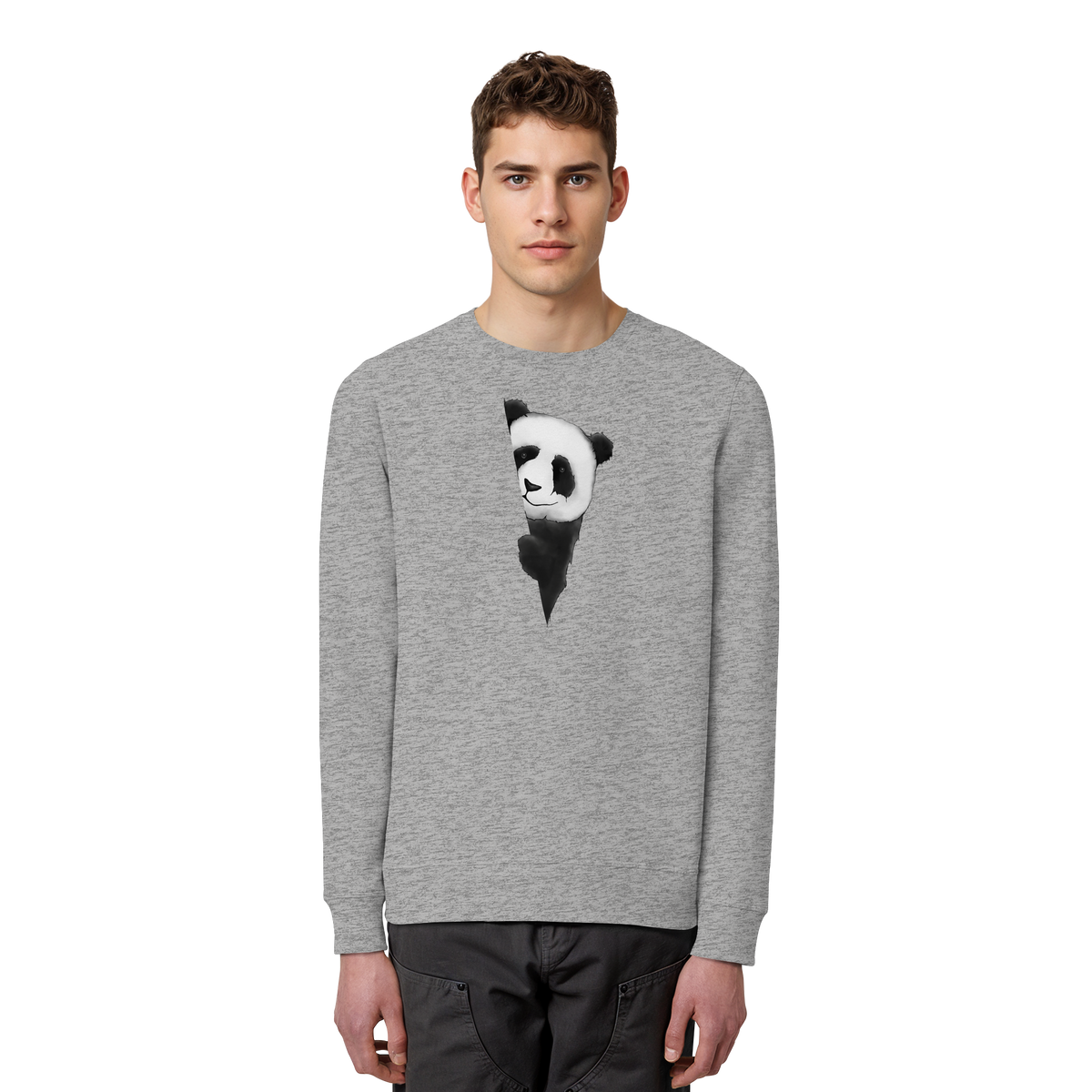 Panda Bär Illustration - Organic Basic Unisex Sweatshirt