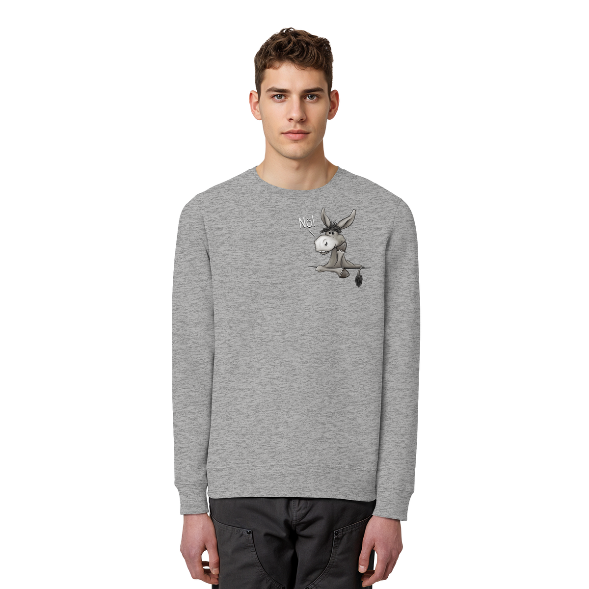 Nö! Störrischer Esel - Organic Basic Unisex Sweatshirt