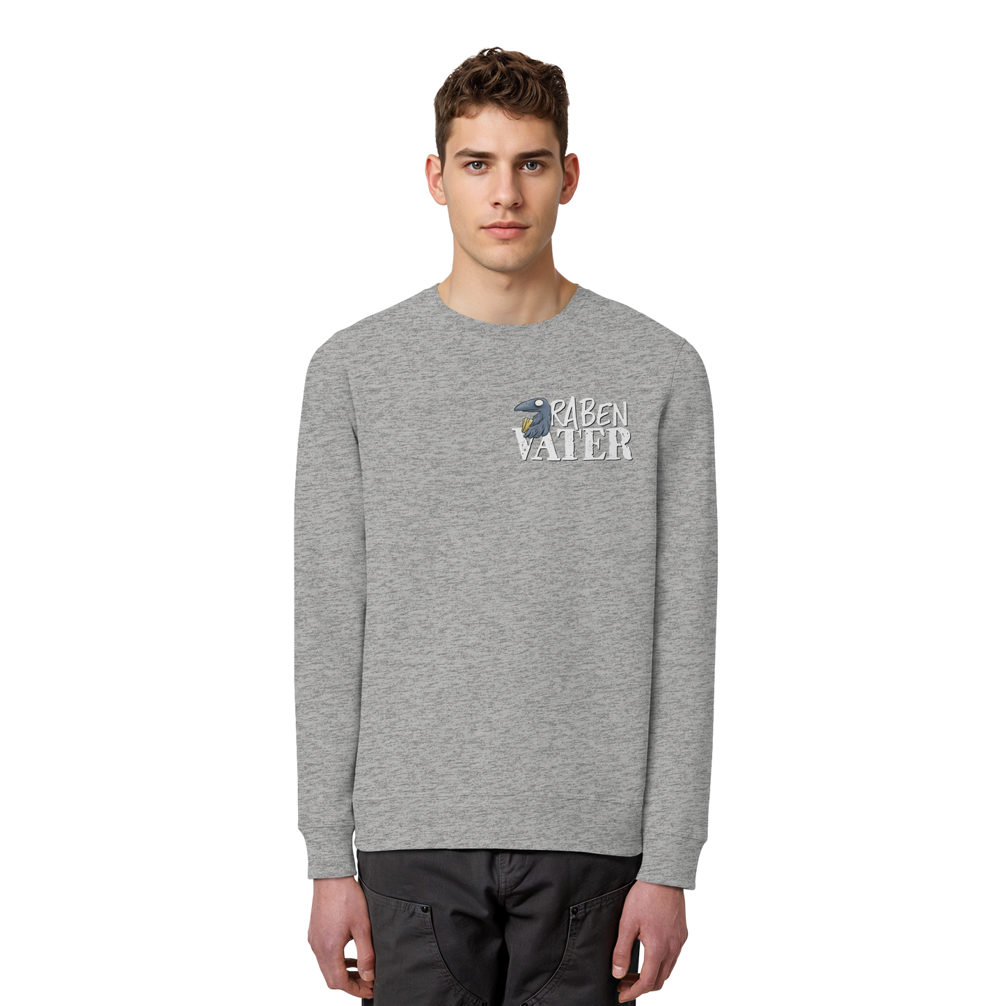 Rabenvater Krähenpapa - Organic Basic Unisex Sweatshirt