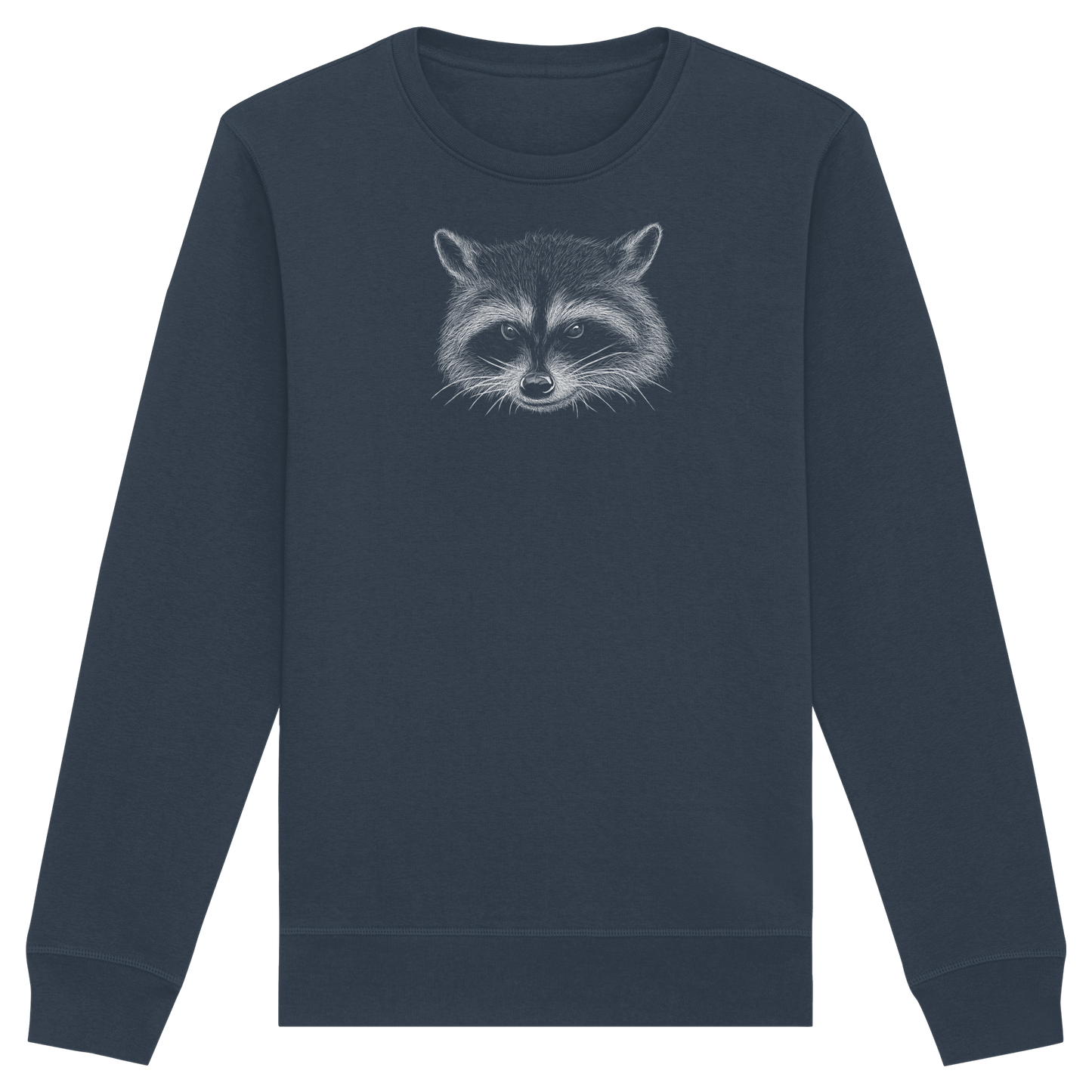 Waschbär Illustration Kritzelkunst - Organic Basic Unisex Sweatshirt