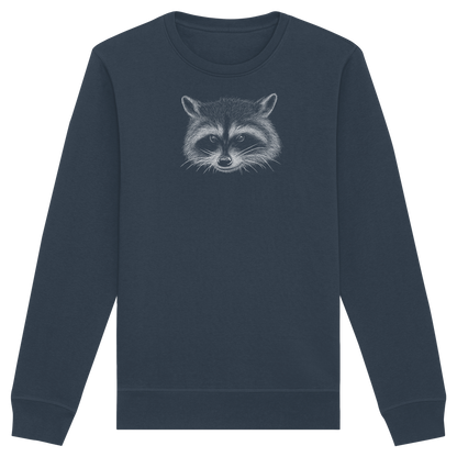 Waschbär Illustration Kritzelkunst - Organic Basic Unisex Sweatshirt