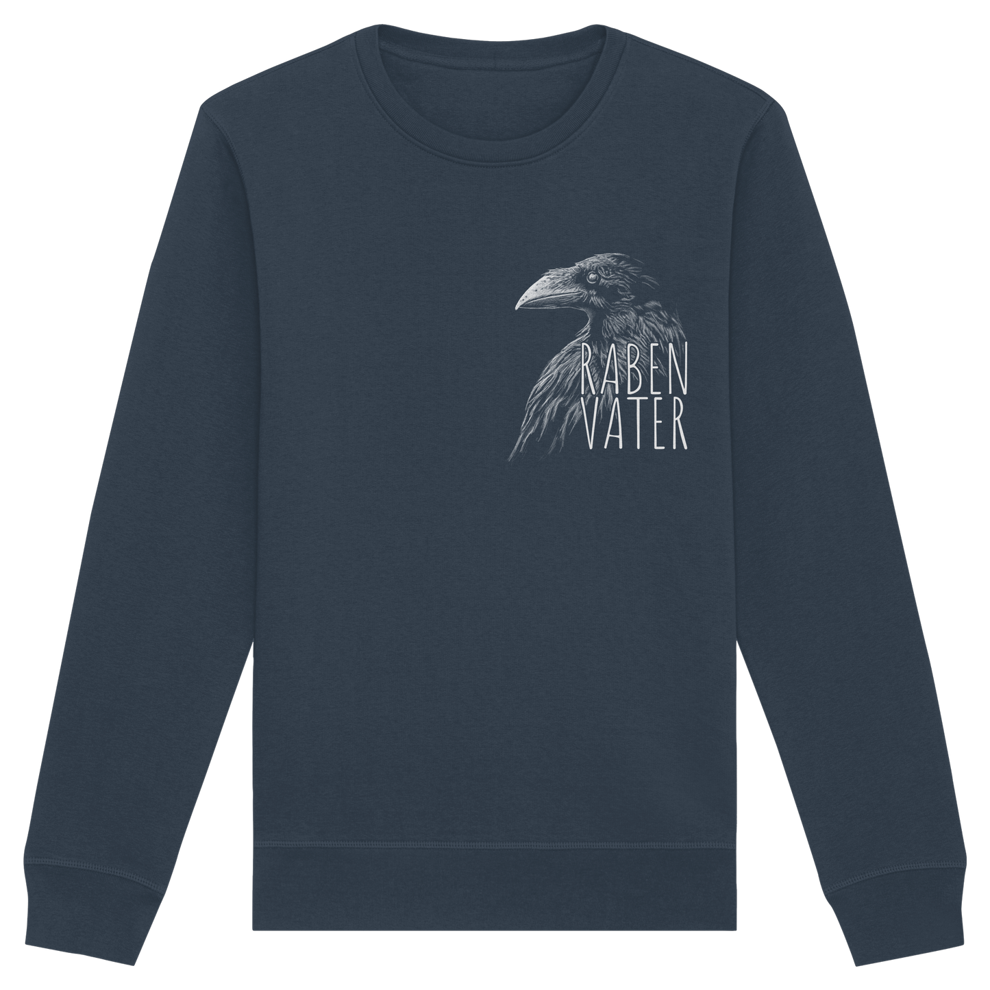 Rabenvater schwarzer Rabe Krähe - Organic Basic Unisex Sweatshirt