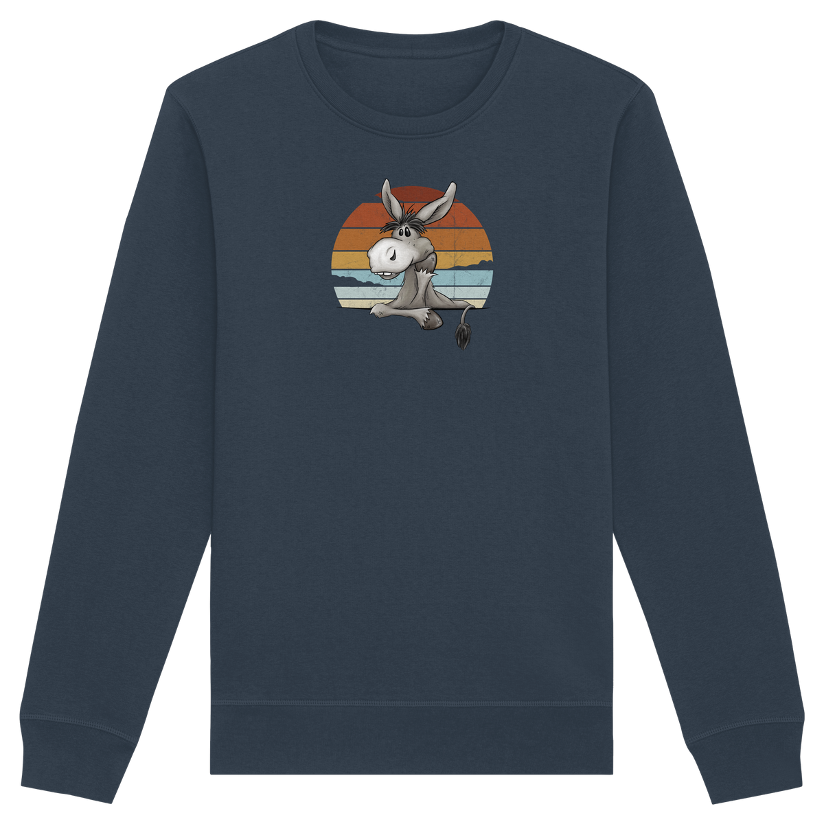 Lässiges Maultier Retro Esel - Organic Basic Unisex Sweatshirt