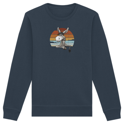 Lässiges Maultier Retro Esel - Organic Basic Unisex Sweatshirt