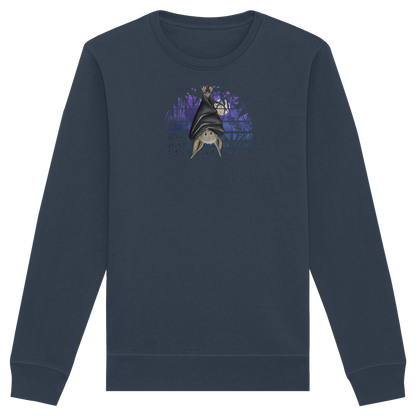 Fledermaus in blauer Nacht - Organic Basic Unisex Sweatshirt