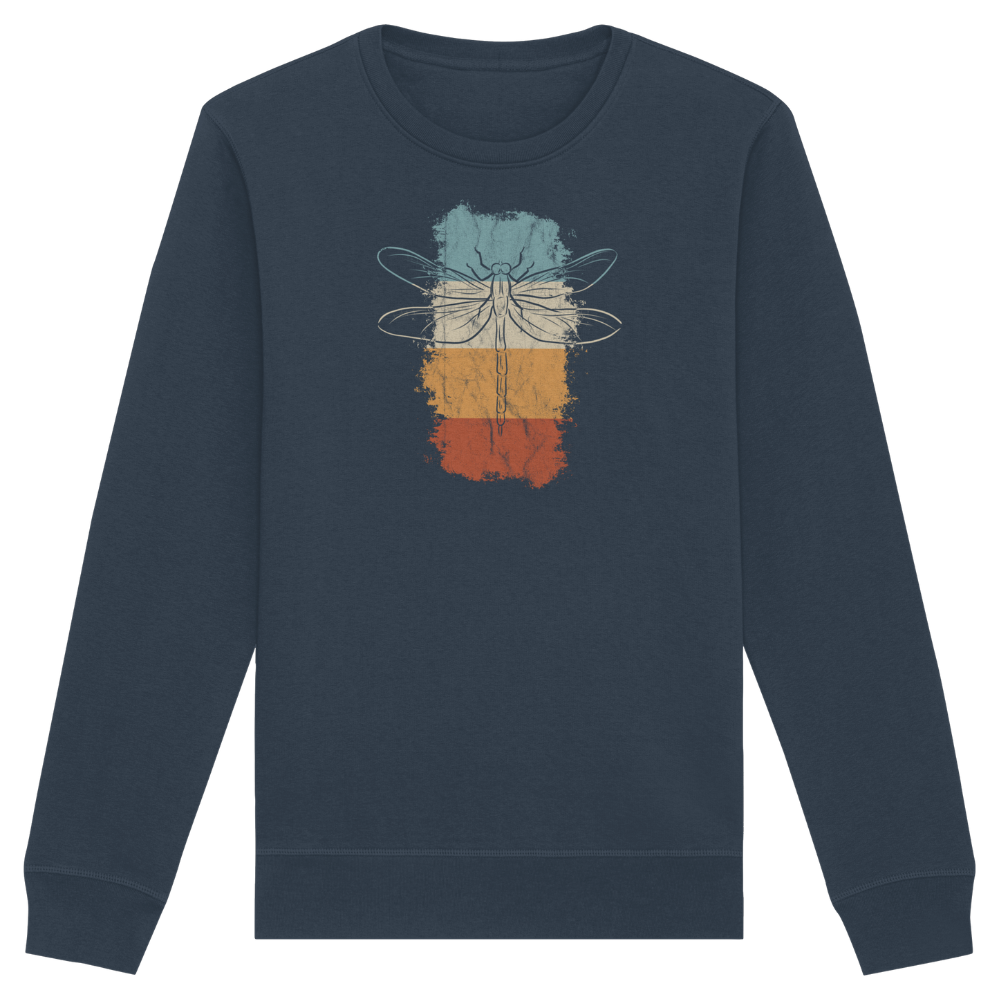 Retro Kunst Libelle | Vintage Dragonfly - Organic Basic Unisex Sweatshirt