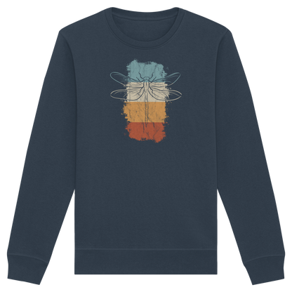 Retro Kunst Libelle | Vintage Dragonfly - Organic Basic Unisex Sweatshirt