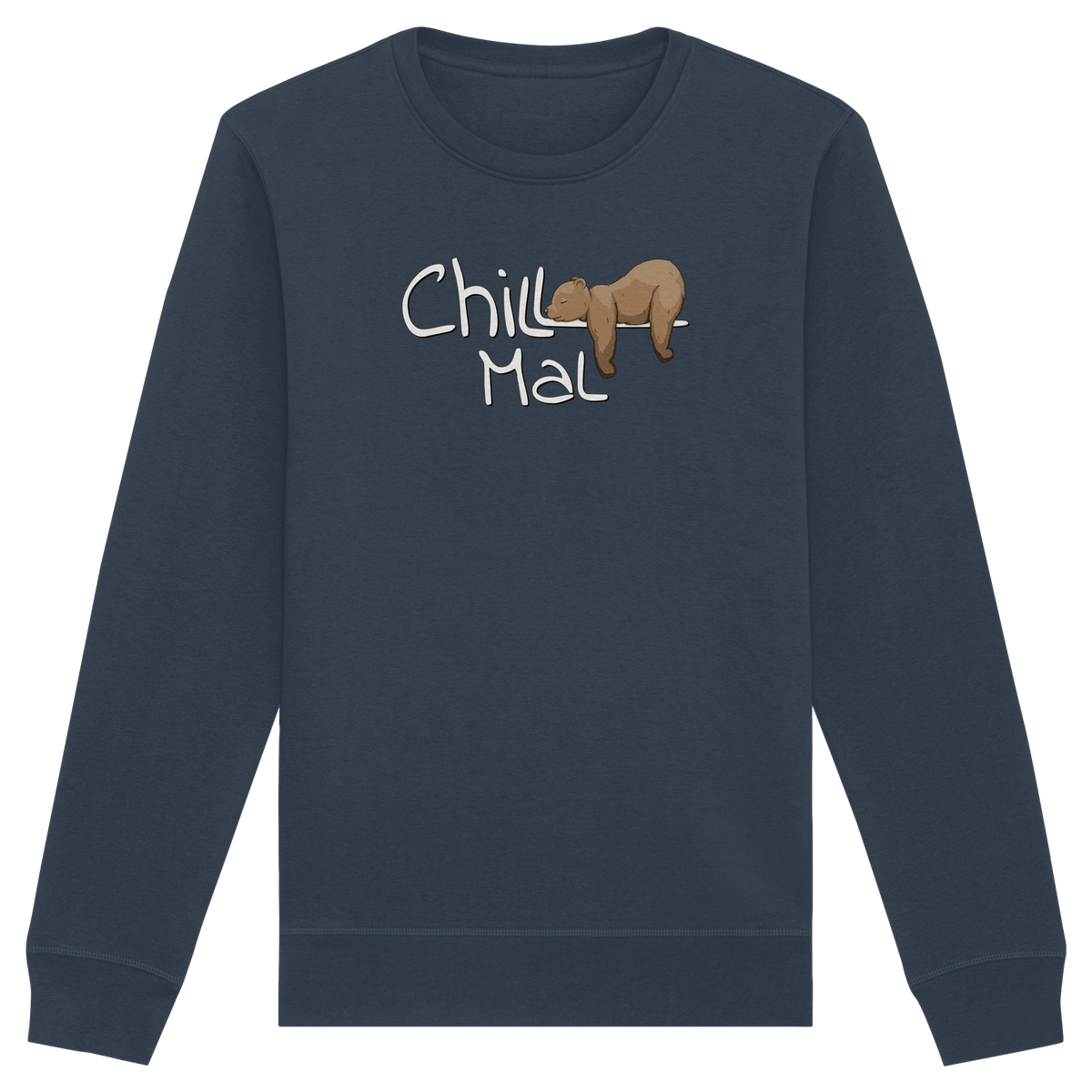 Chill Mal schläfriger Braunbär - Organic Basic Unisex Sweatshirt