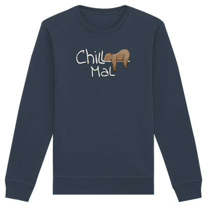Chill Mal schläfriger Braunbär - Organic Basic Unisex Sweatshirt