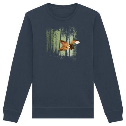 Fuchs im Zwielicht-Wald - Organic Basic Unisex Sweatshirt