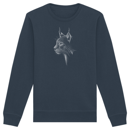 Luchs Kritzelkunst Wildkatze Illustration - Organic Basic Unisex Sweatshirt