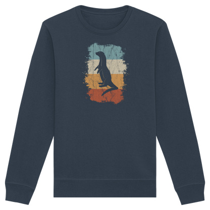 Retro Otter Fischotter Silhouette - Organic Basic Unisex Sweatshirt