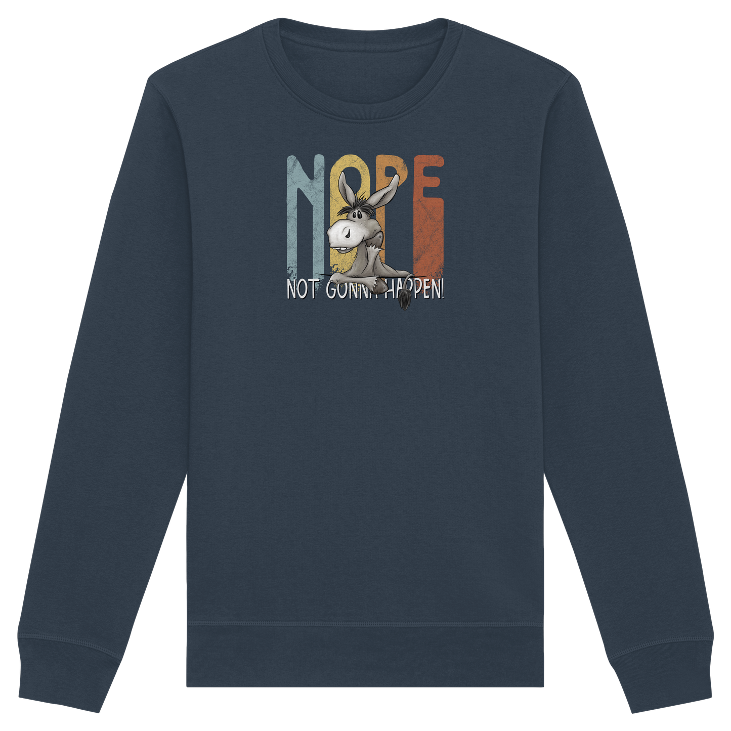 Nope | bockiger Esel - Organic Basic Unisex Sweatshirt
