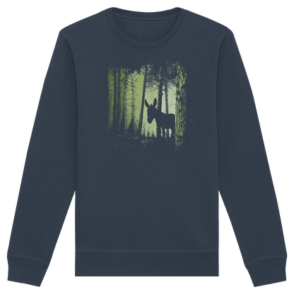 Esel im Zwielicht-Wald - Organic Basic Unisex Sweatshirt