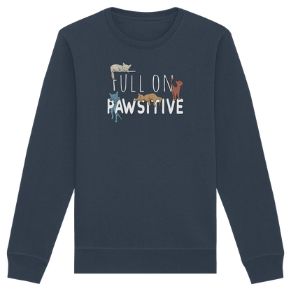 Full On Pawsitive! Gechillte Katzen - Organic Basic Unisex Sweatshirt