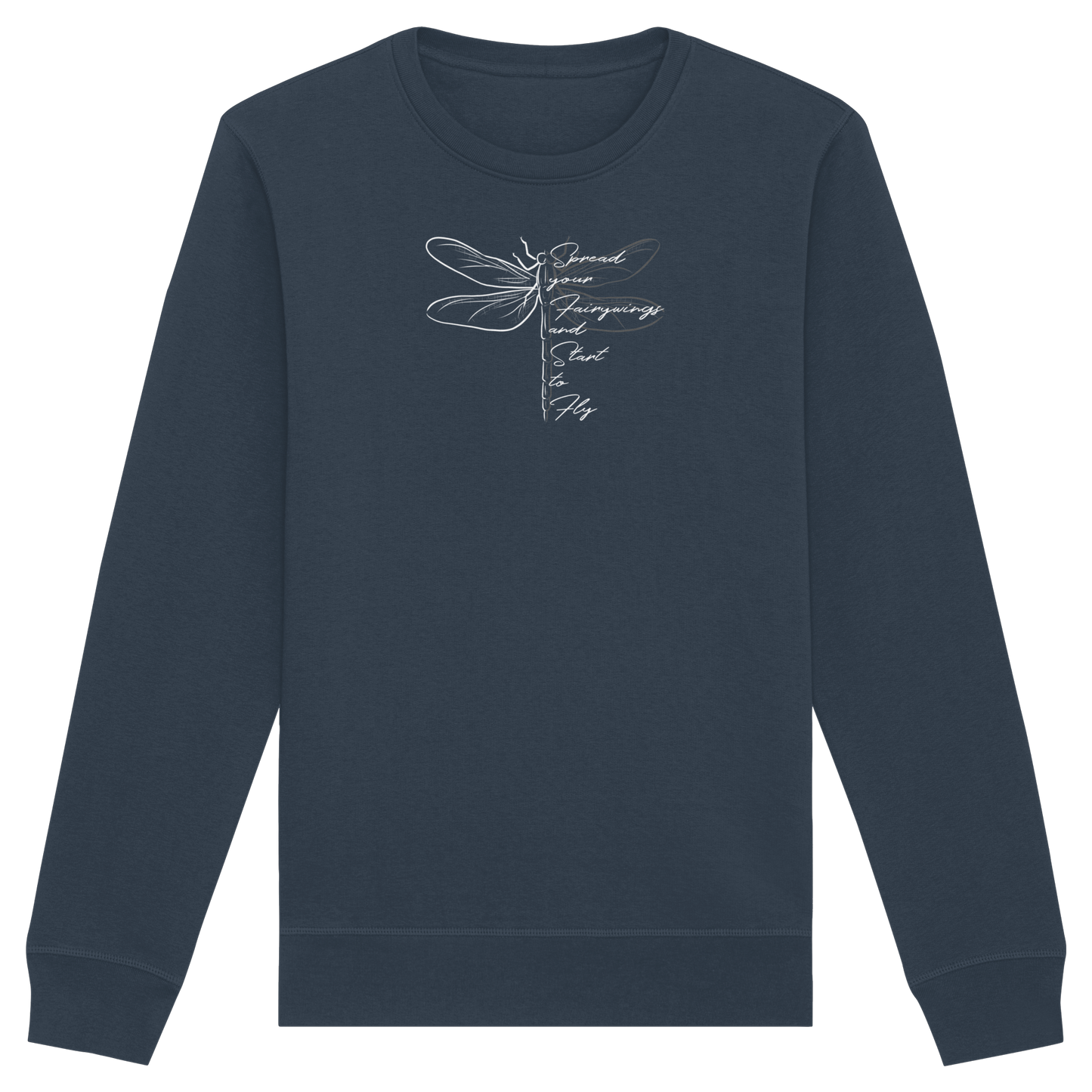 Breite die Flügel aus und flieg los | Libelle - Organic Basic Unisex Sweatshirt