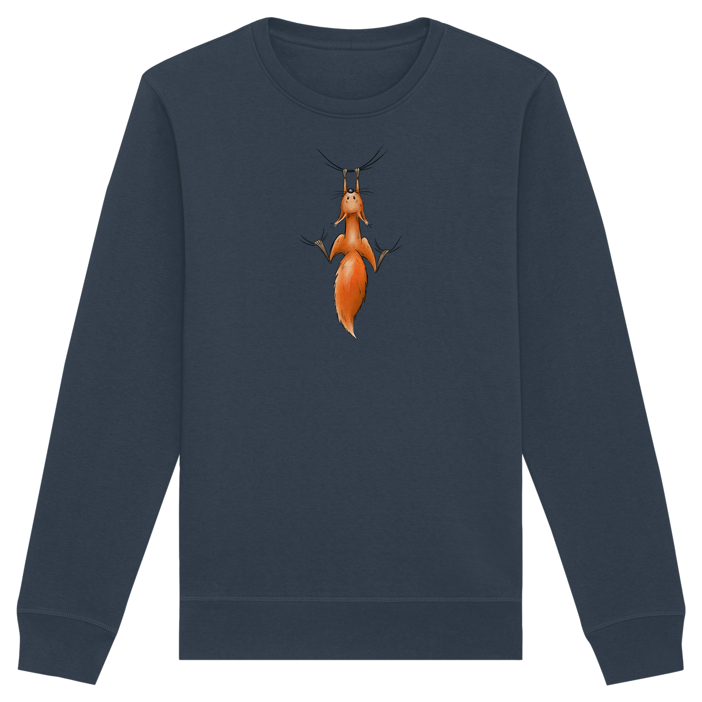 Rotes Eichhörnchen hängt ab - Organic Basic Unisex Sweatshirt