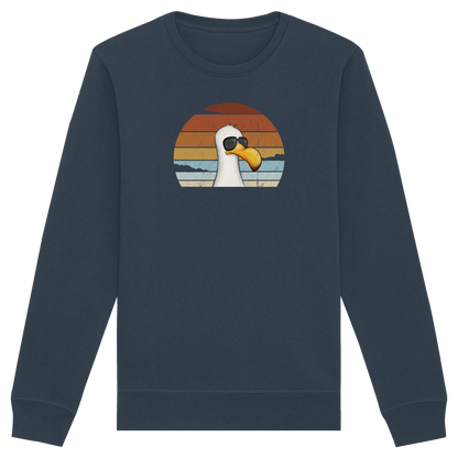 Cool lässige Retro Möwe - Organic Basic Unisex Sweatshirt