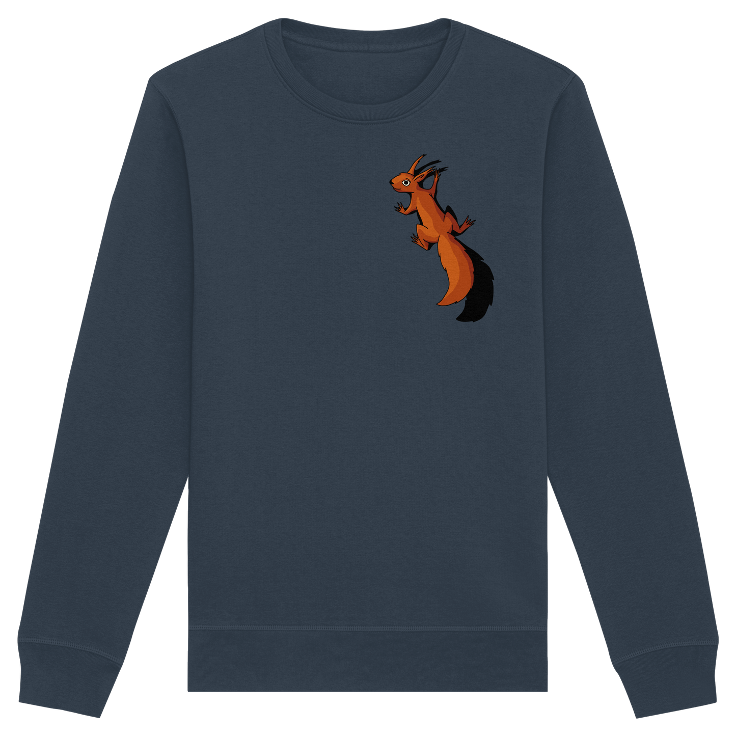 Süßes Eichhörnchen klettert - Organic Basic Unisex Sweatshirt
