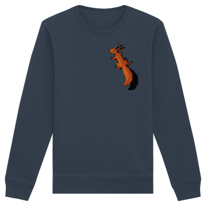 Süßes Eichhörnchen klettert - Organic Basic Unisex Sweatshirt