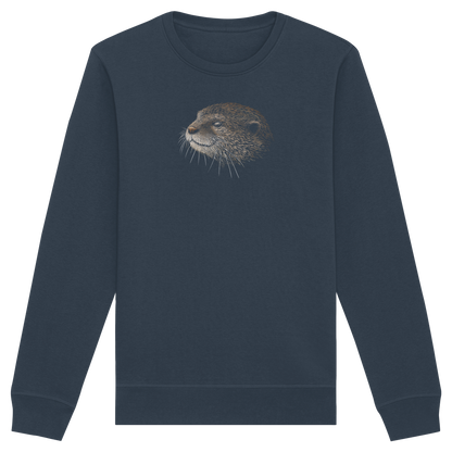 Otter Bleistift Zeichnung KritzelKunst - Organic Basic Unisex Sweatshirt