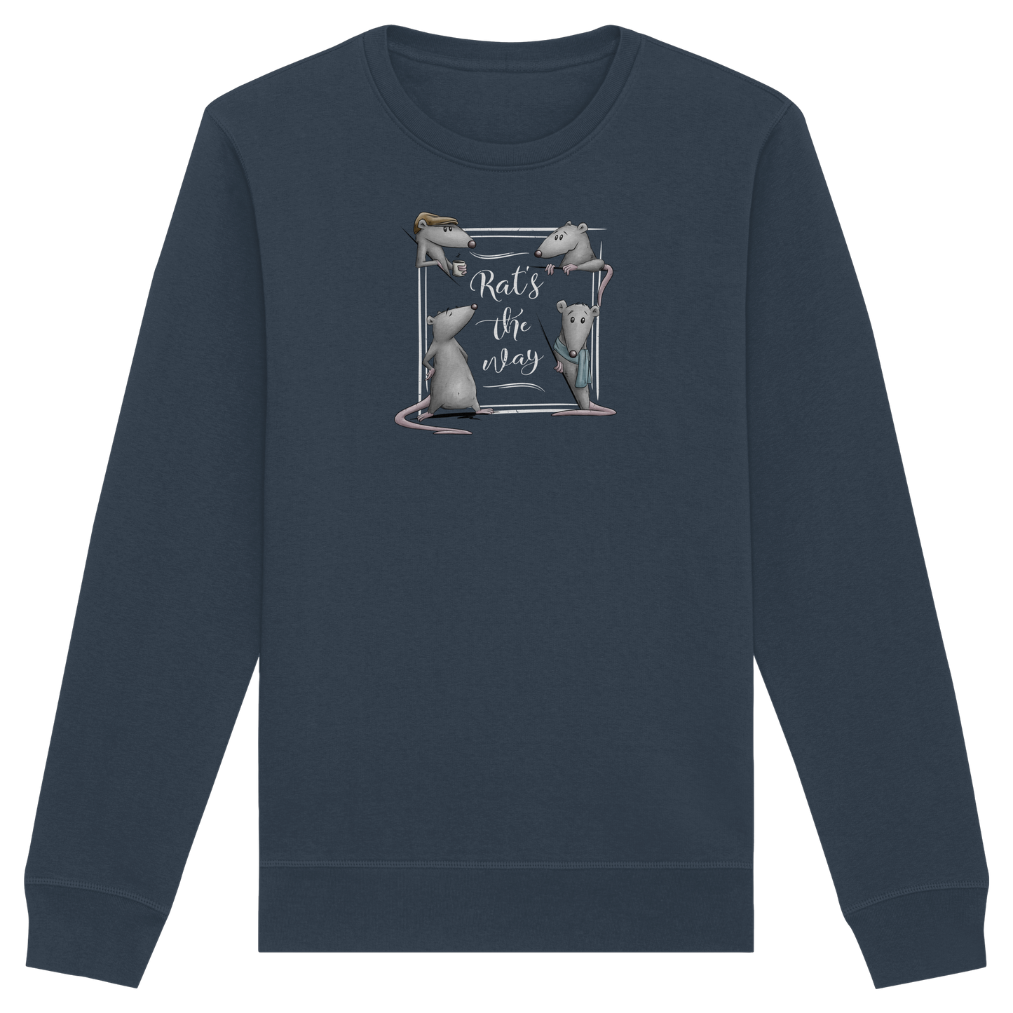 Rat’s The Way Kaffeehaus Ratten - Organic Basic Unisex Sweatshirt