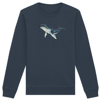 Tiefsee Ozean-Riese Buckelwal - Organic Basic Unisex Sweatshirt