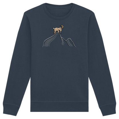 Ziegenbock in den Bergen - Organic Basic Unisex Sweatshirt