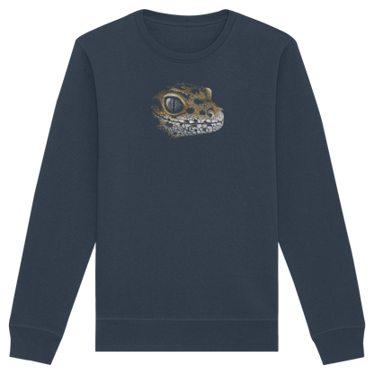 Leopard Gecko Skizze Kritzelkunst - Organic Basic Unisex Sweatshirt