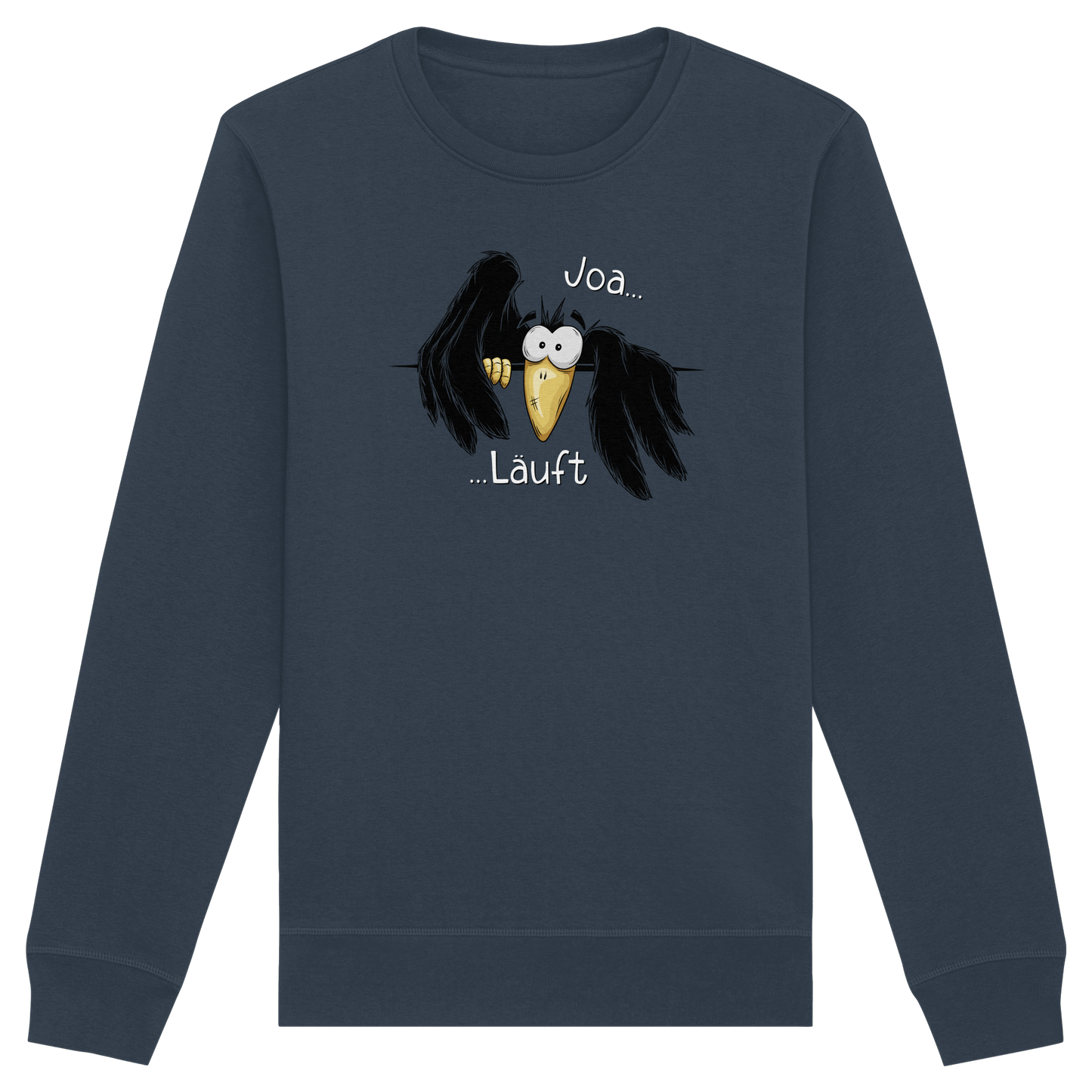 Joa Läuft Krähe gechillter Rabe - Organic Basic Unisex Sweatshirt