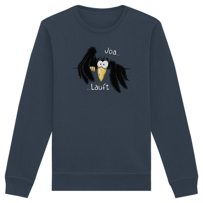 Joa Läuft Krähe gechillter Rabe - Organic Basic Unisex Sweatshirt