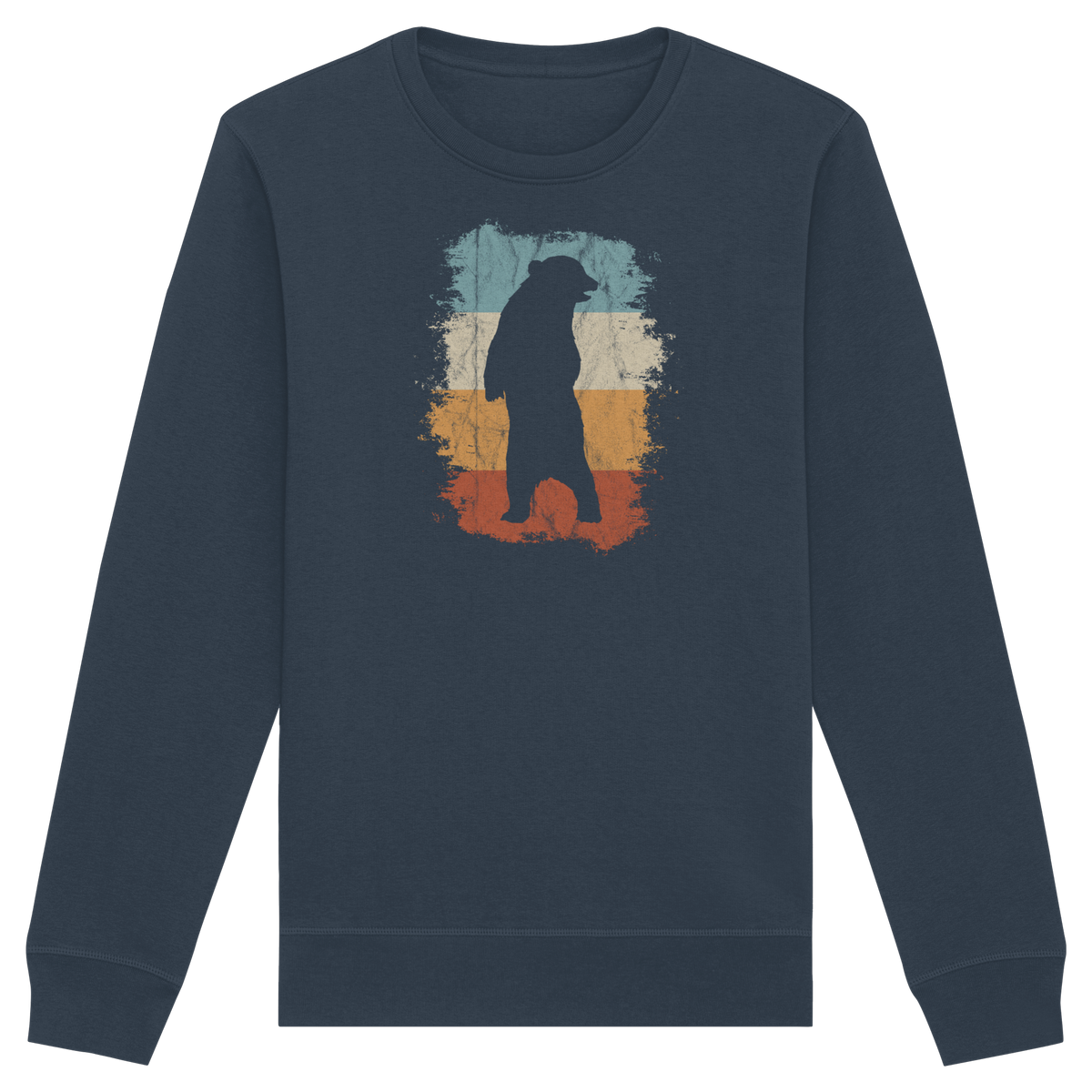 Retro Bären-Silhouette - Organic Basic Unisex Sweatshirt