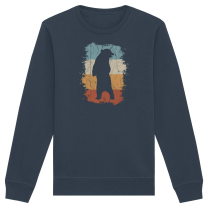 Retro Bären-Silhouette - Organic Basic Unisex Sweatshirt