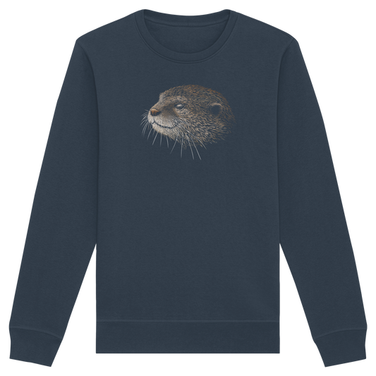 Otter Bleistift Zeichnung KritzelKunst - Organic Basic Unisex Sweatshirt