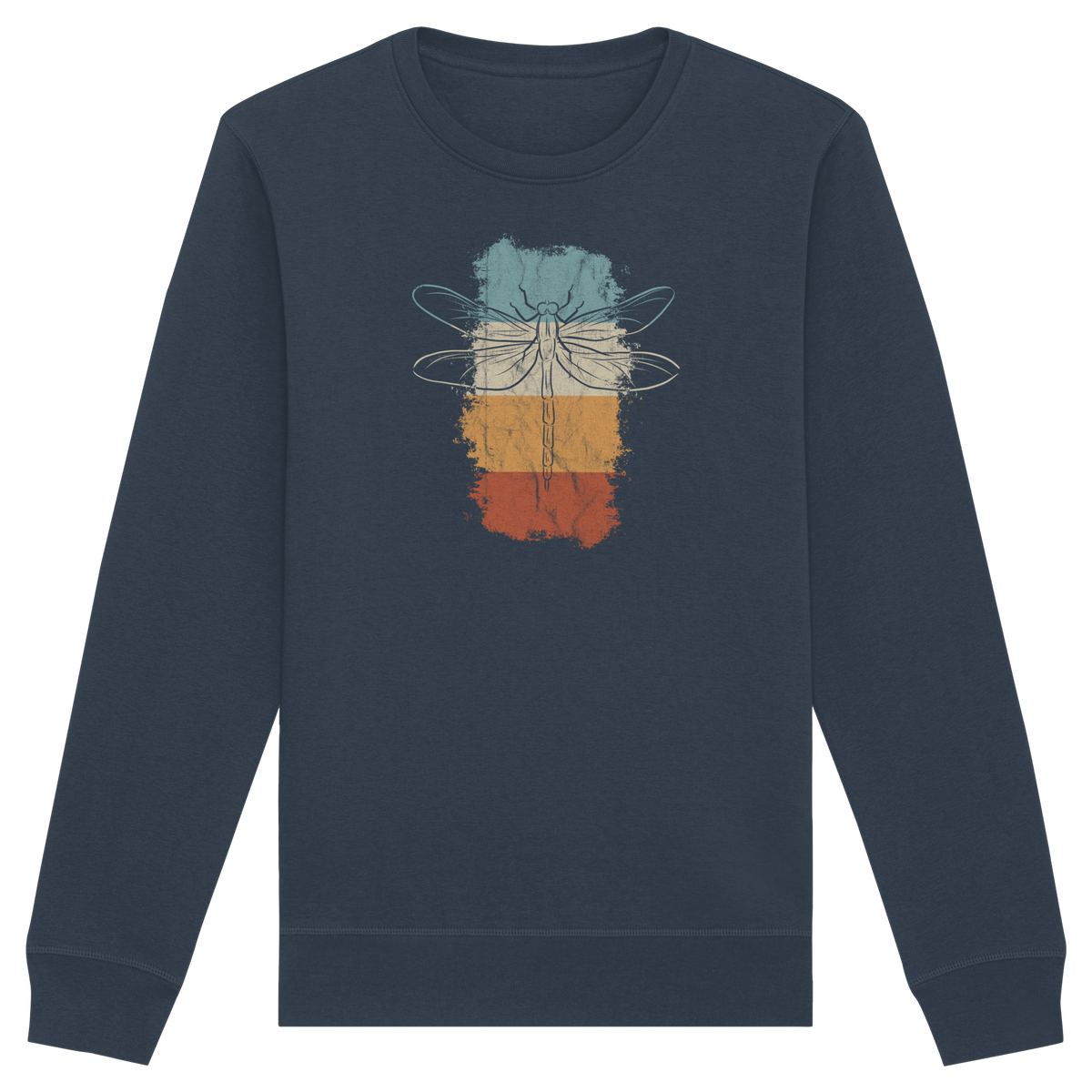 Retro Kunst Libelle | Vintage Dragonfly - Organic Basic Unisex Sweatshirt