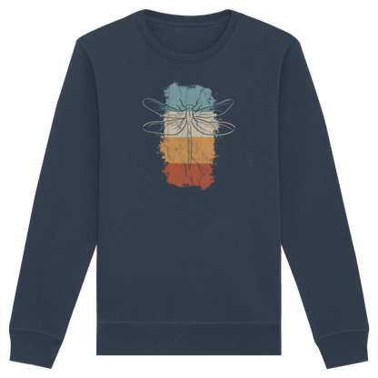Retro Kunst Libelle | Vintage Dragonfly - Organic Basic Unisex Sweatshirt