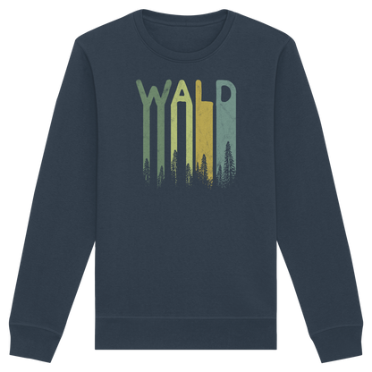 Wald Retro Forst Schriftzug - Organic Basic Unisex Sweatshirt