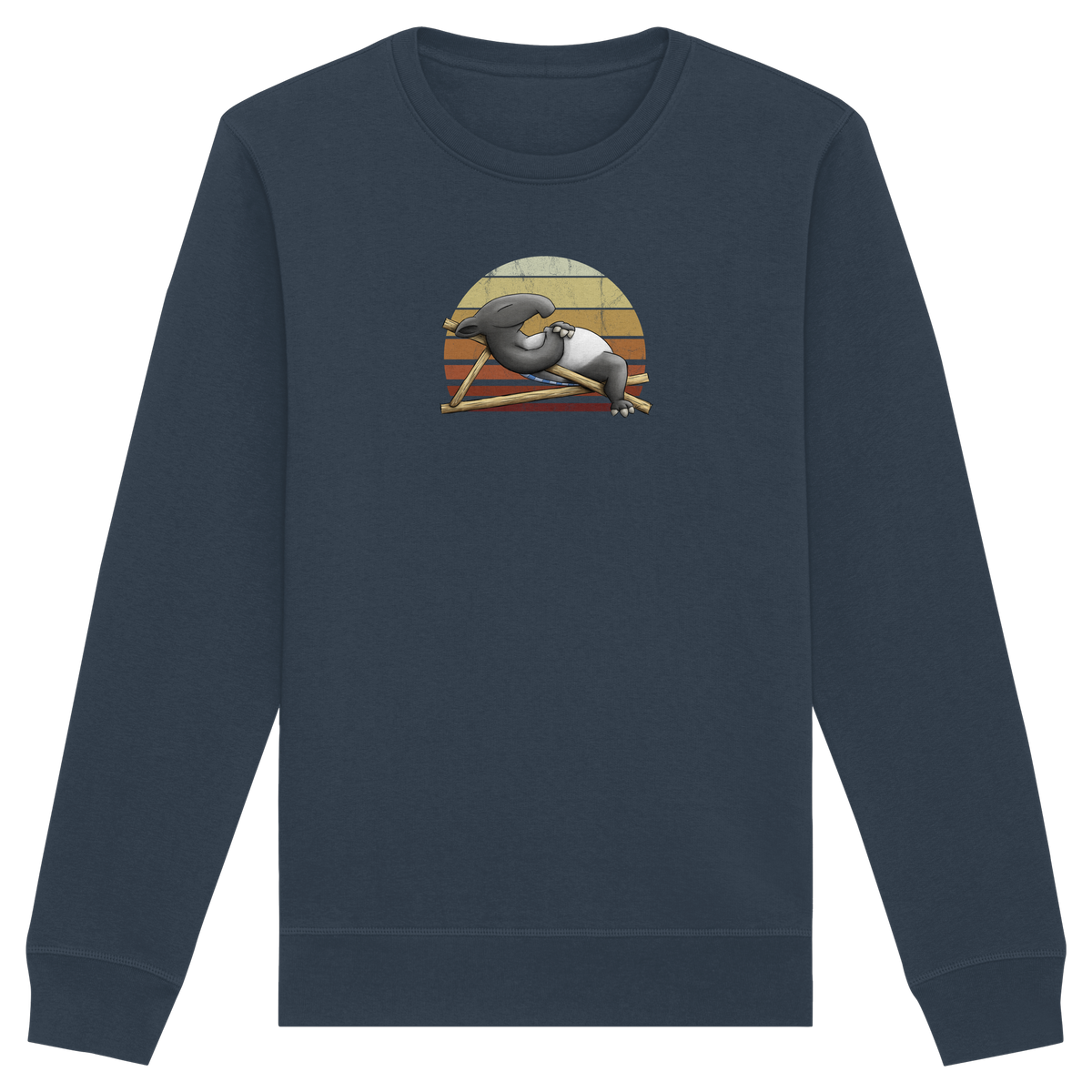 Lässiger Retro Sundown Tapir - Organic Basic Unisex Sweatshirt