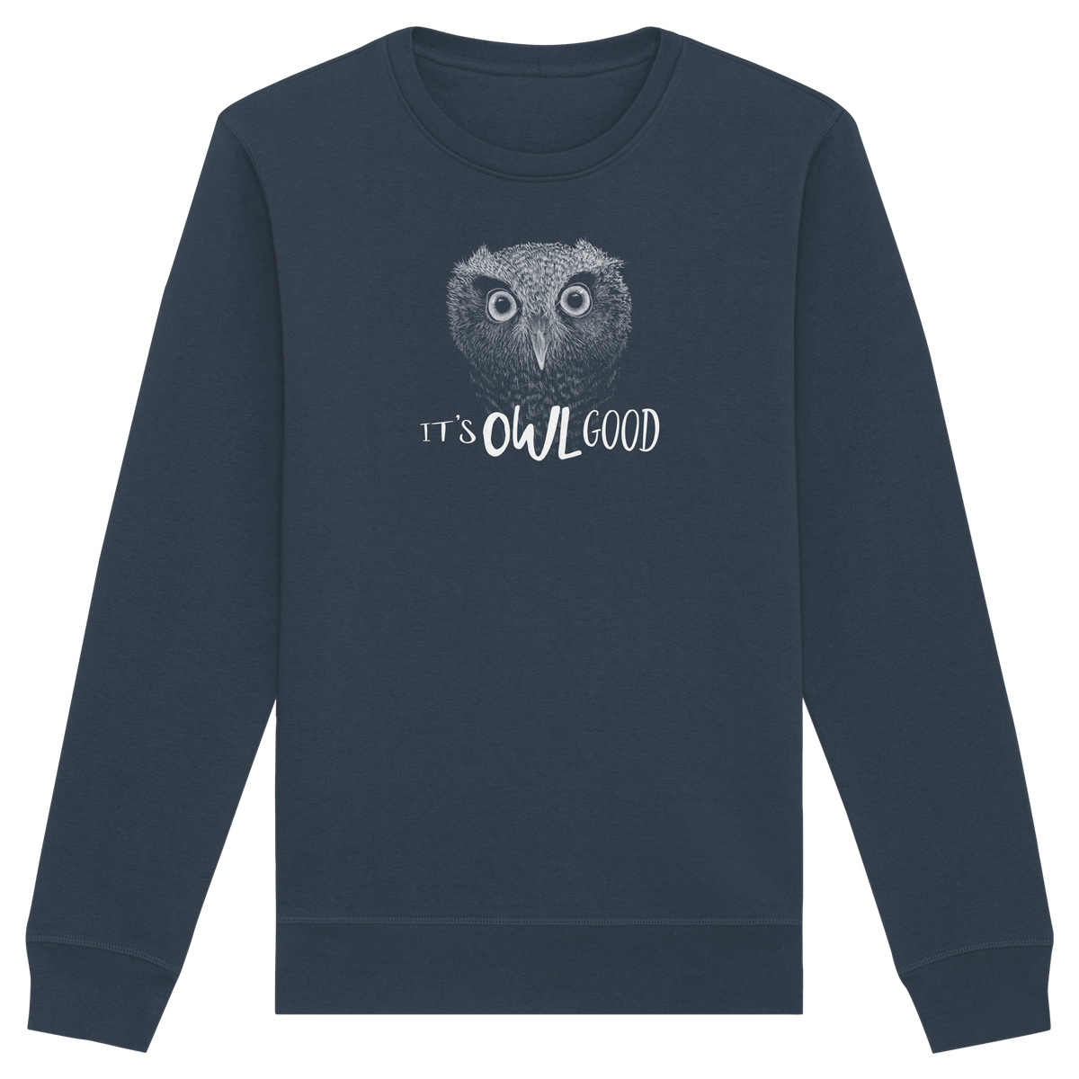 OWL Good | Kritzel-Kunst-Eule - Organic Basic Unisex Sweatshirt