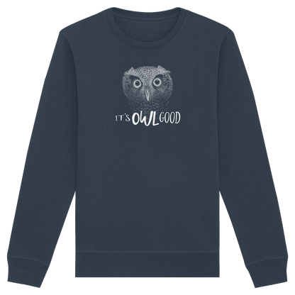 OWL Good | Kritzel-Kunst-Eule - Organic Basic Unisex Sweatshirt