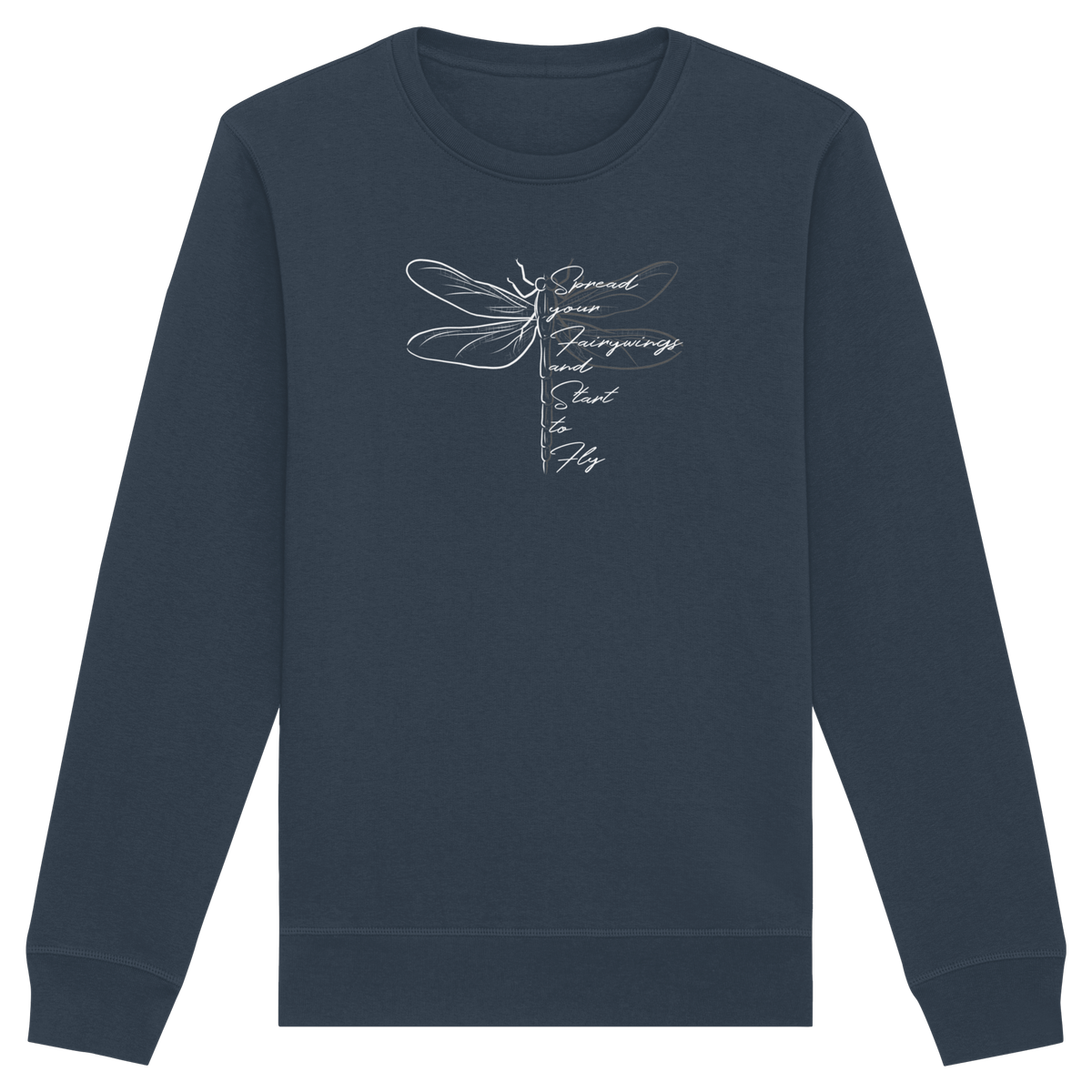 Breite die Flügel aus und flieg los | Libelle - Organic Basic Unisex Sweatshirt