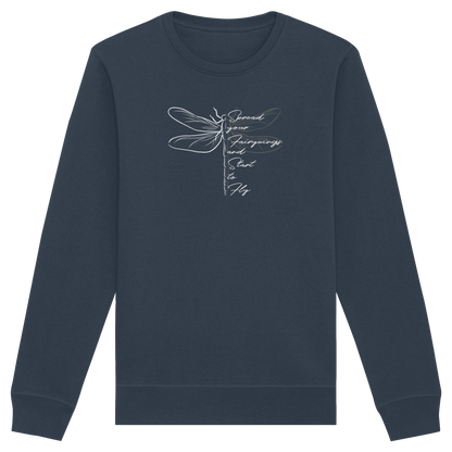 Breite die Flügel aus und flieg los | Libelle - Organic Basic Unisex Sweatshirt