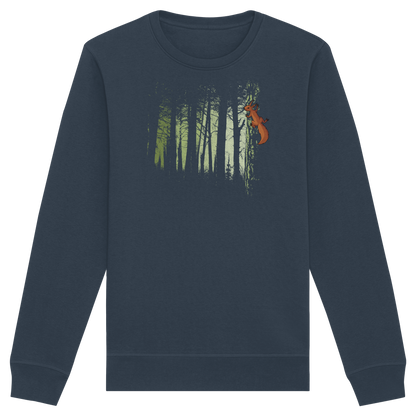 Eichhörnchen im Zwielicht-Wald - Organic Basic Unisex Sweatshirt