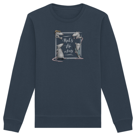 Rat’s The Way Kaffeehaus Ratten - Organic Basic Unisex Sweatshirt