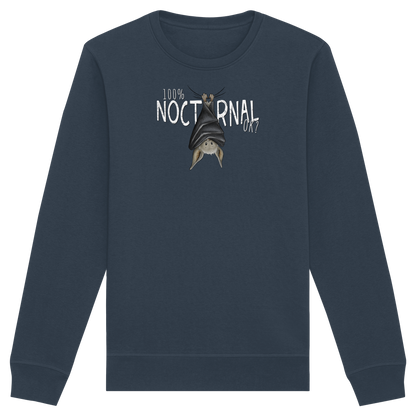 100% nachtaktive Fledermaus - Organic Basic Unisex Sweatshirt