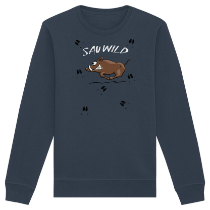 Sauwild wilde Sau | Wildschwein Keiler - Organic Basic Unisex Sweatshirt